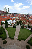 View over Prague from Vrtbovska Garden