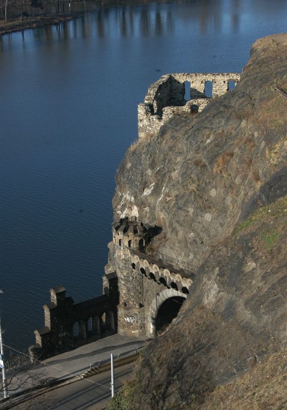 The ruin of Libuse's Baths on Vysehrad Rock