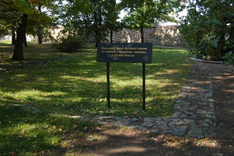 Wall of the former royal residence