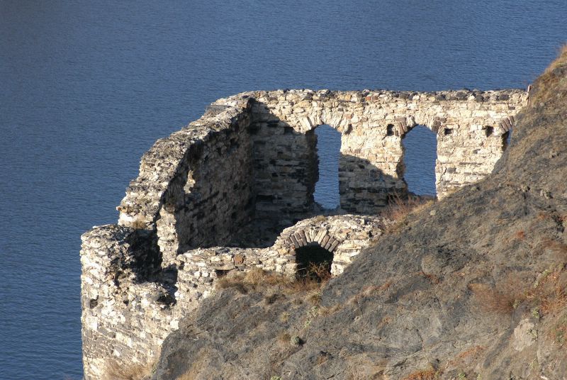 The ruin of Libuse's Baths on Vysehrad cliffs