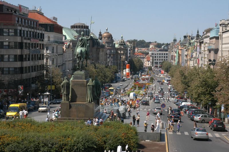 View over the Wenceslas Square