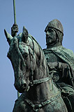 Equestrian statue of St. Wenceslas - detail