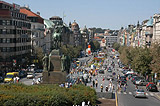 View over the Wenceslas Square