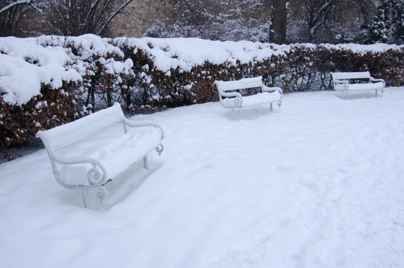 Snow on Petrin Hill