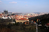 Frozen Prague from the Petrin Hill